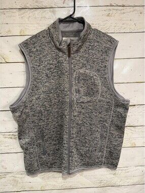 Hallstatt Full-Zip Sweater Fleece Vest Gray Men's Size XXL NWT